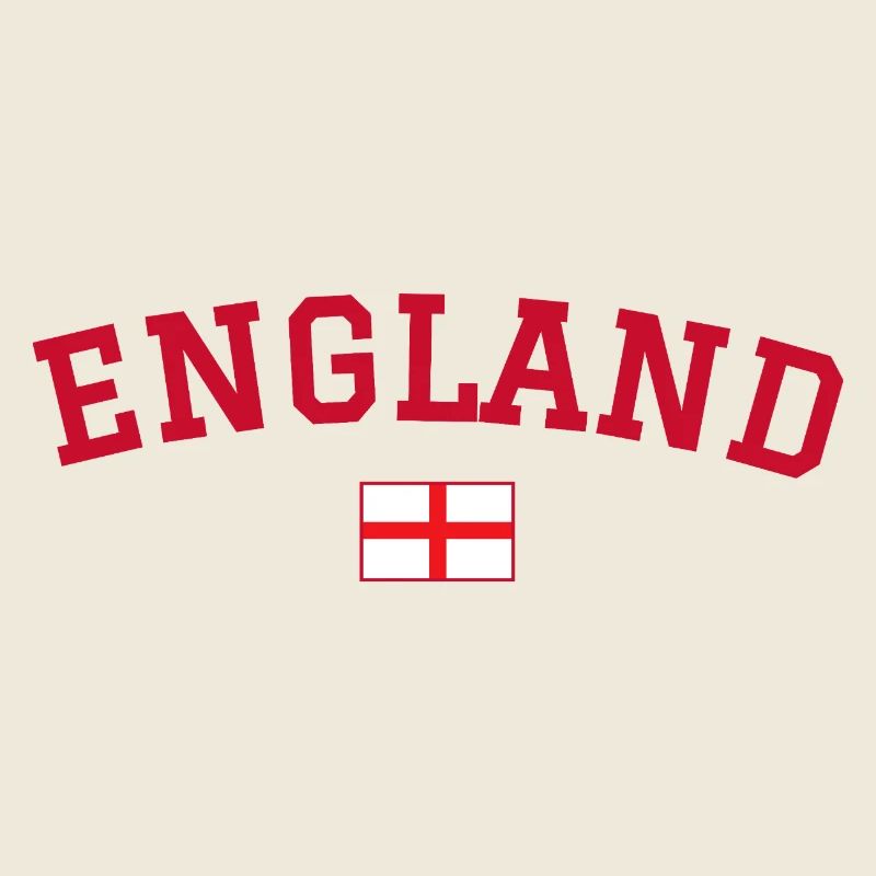 Drapeau anglais : dessin rouge