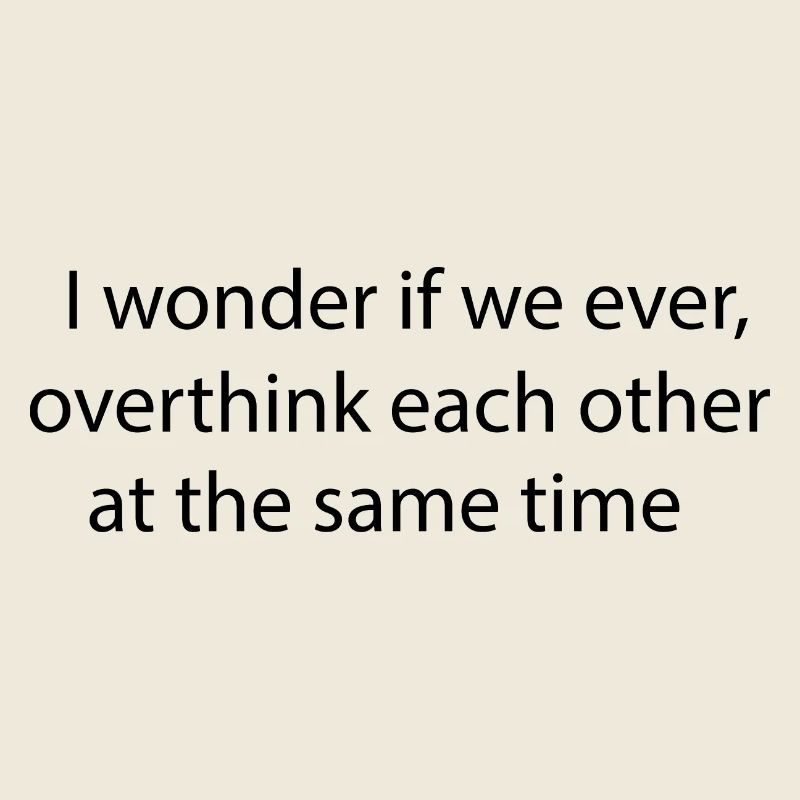Statement lettering Overthinking