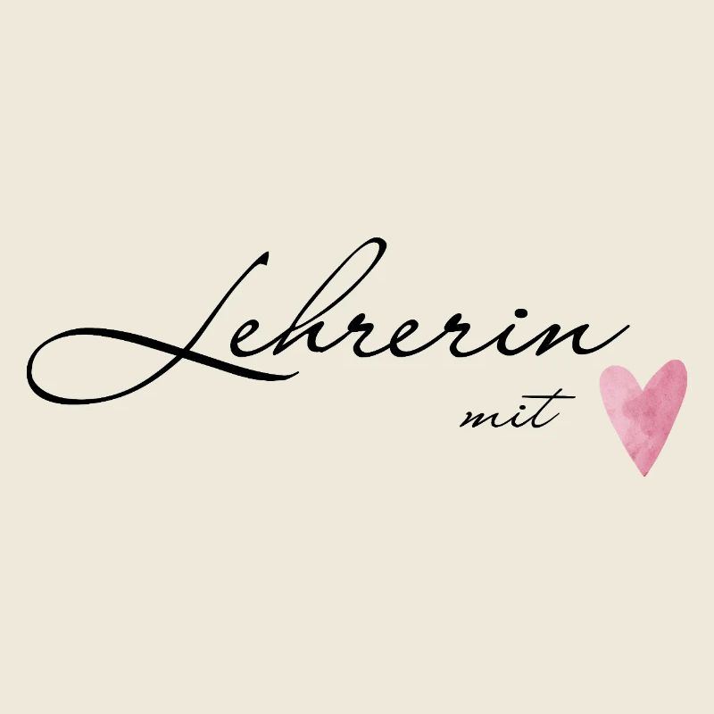 Lehrerin mit Herz - Geschenkidee für Lehrerinnen