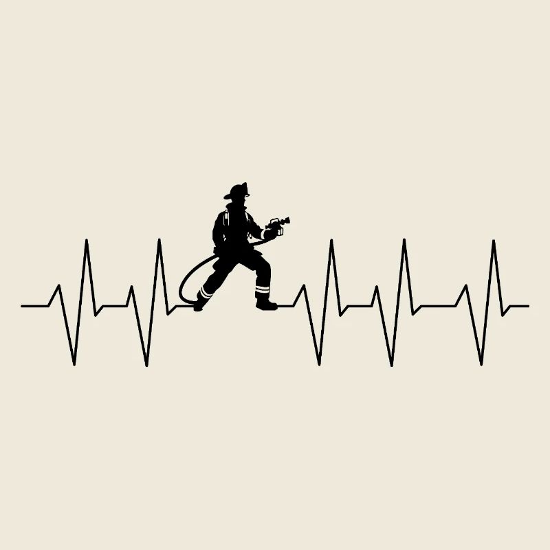 Firefighter heartbeat firefighter