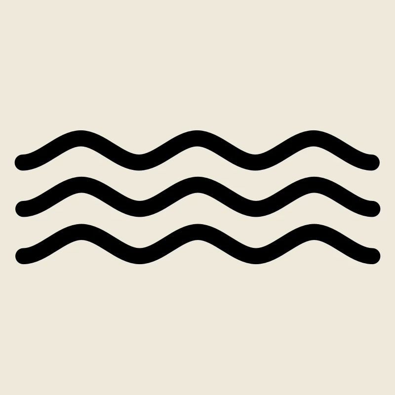 Signe abstrait pour l’eau
