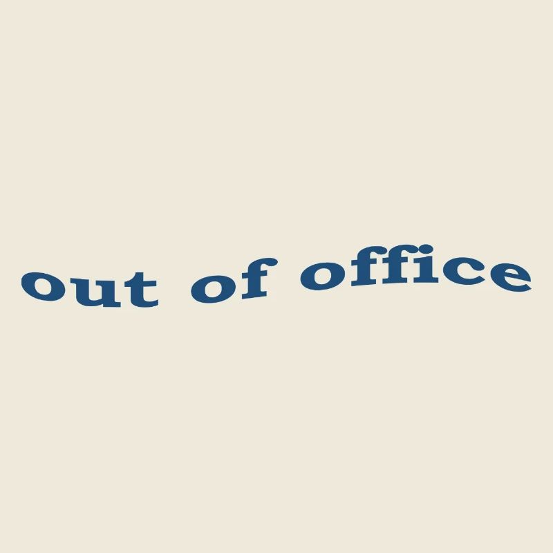 Slogan drôle de vacances hors du bureau