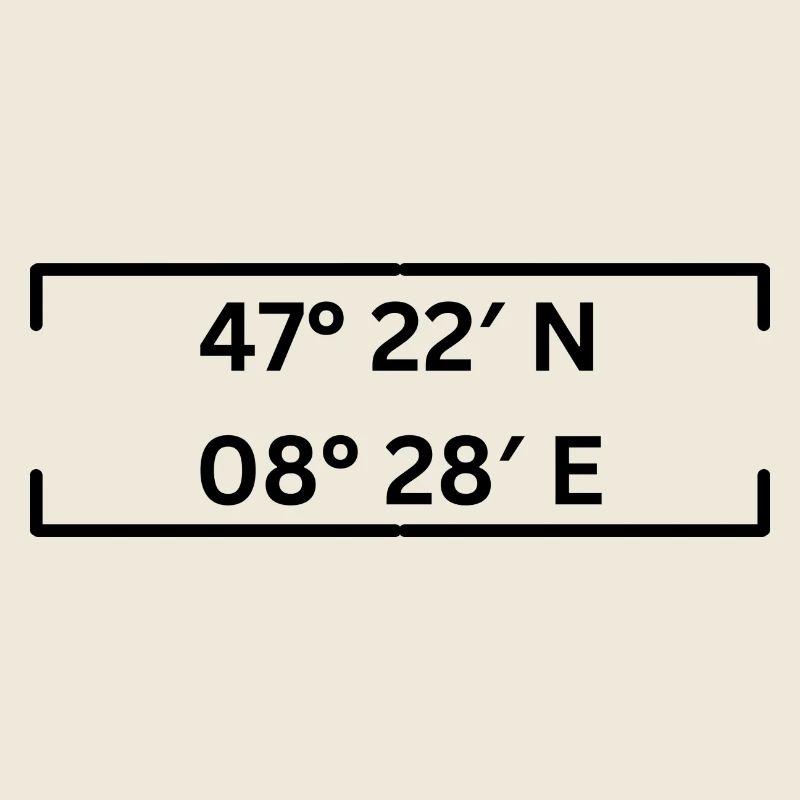 Coordinates Kreis 9 Zurich Minimalist