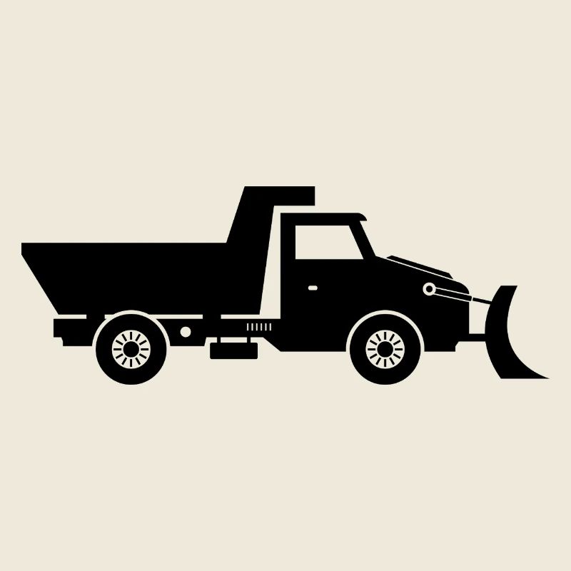 Snow plow truck