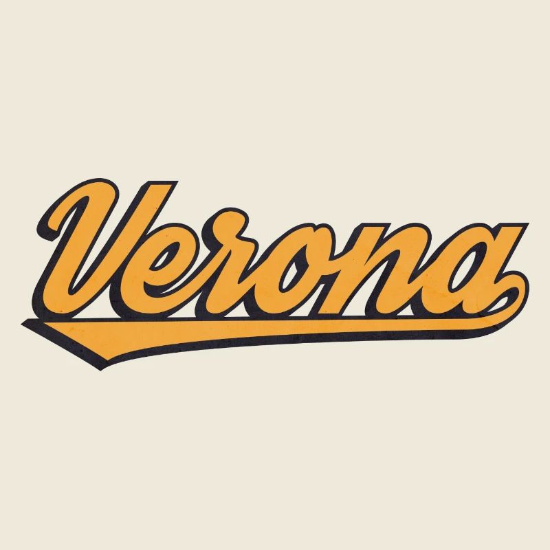 Verona Retro Script Logo