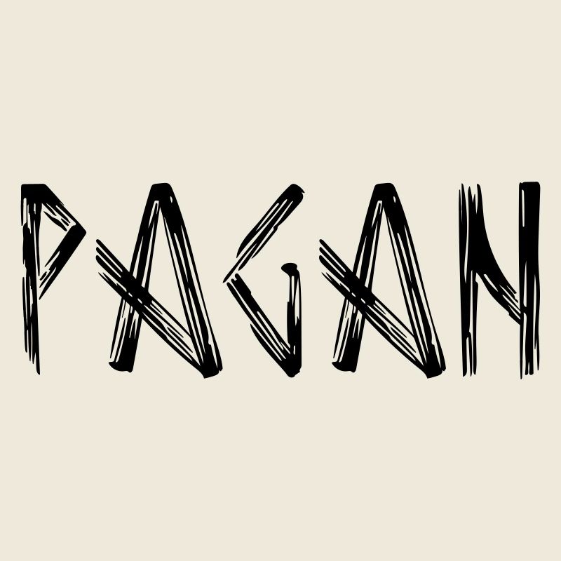 Logo de lettrage païen