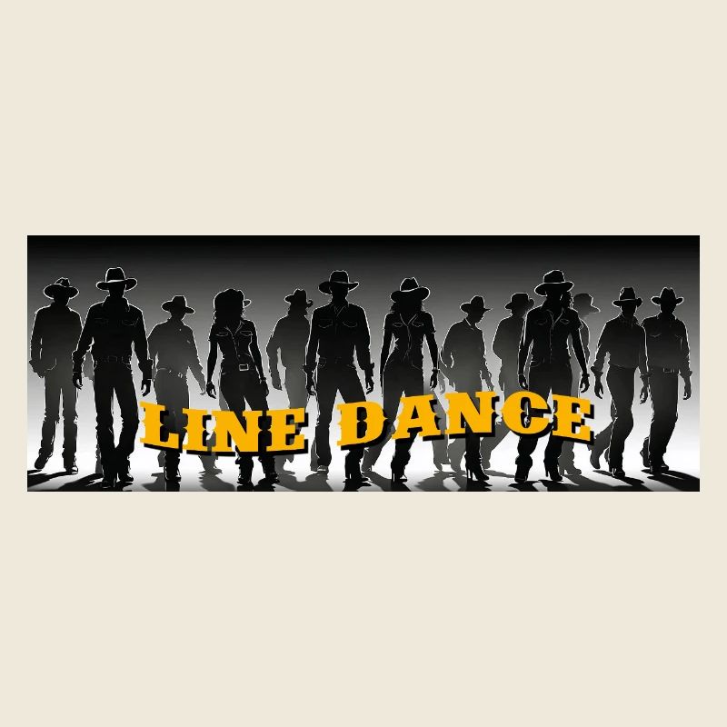 Line Dance Gruppe beim Tanzen
