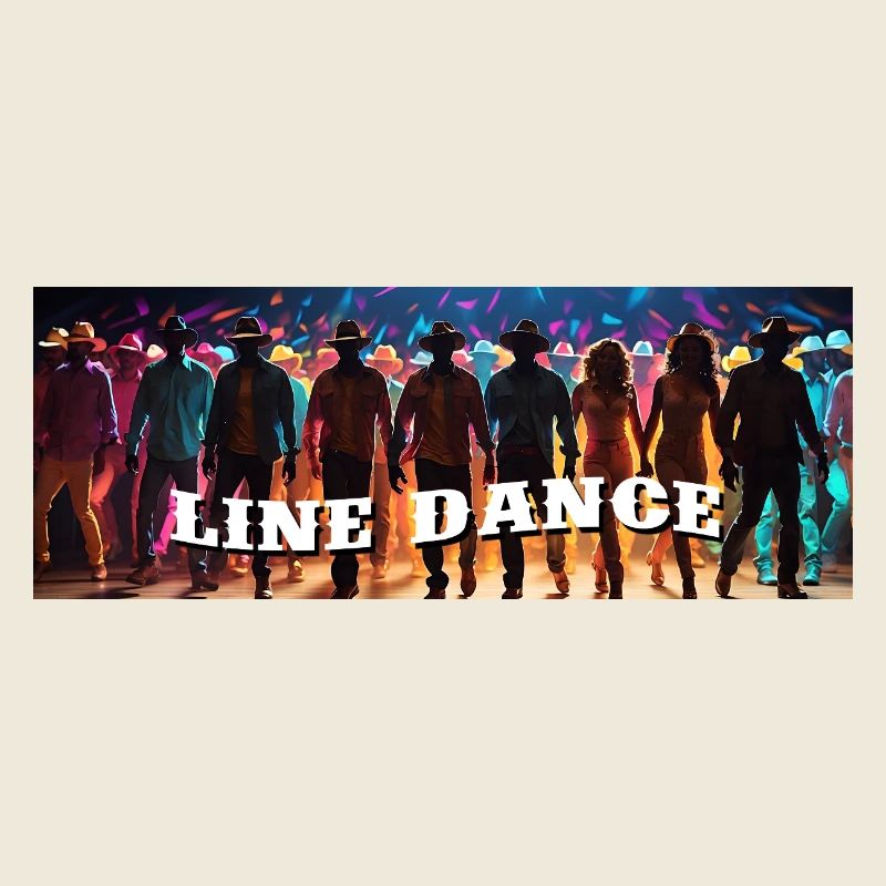 Line Dance Gruppe beim Tanzen