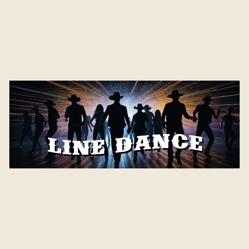 Line Dance Gruppe beim Tanzen