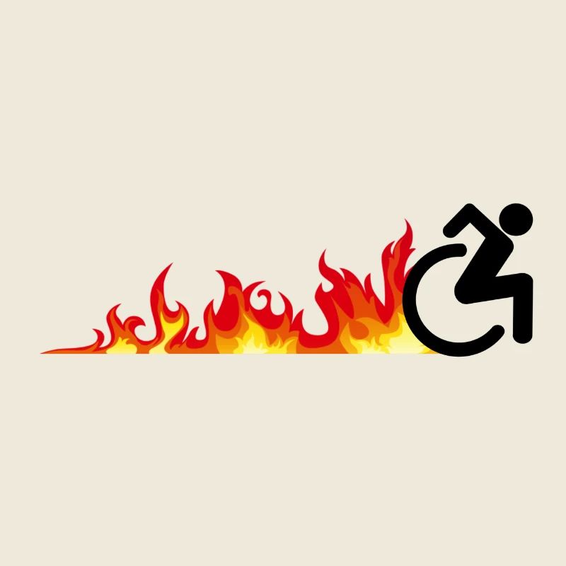 Utilisateur rapide de fauteuil roulant. Utilisateur de fauteuil roulant rapide *