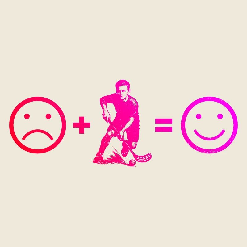 Floorball motif with recognition value