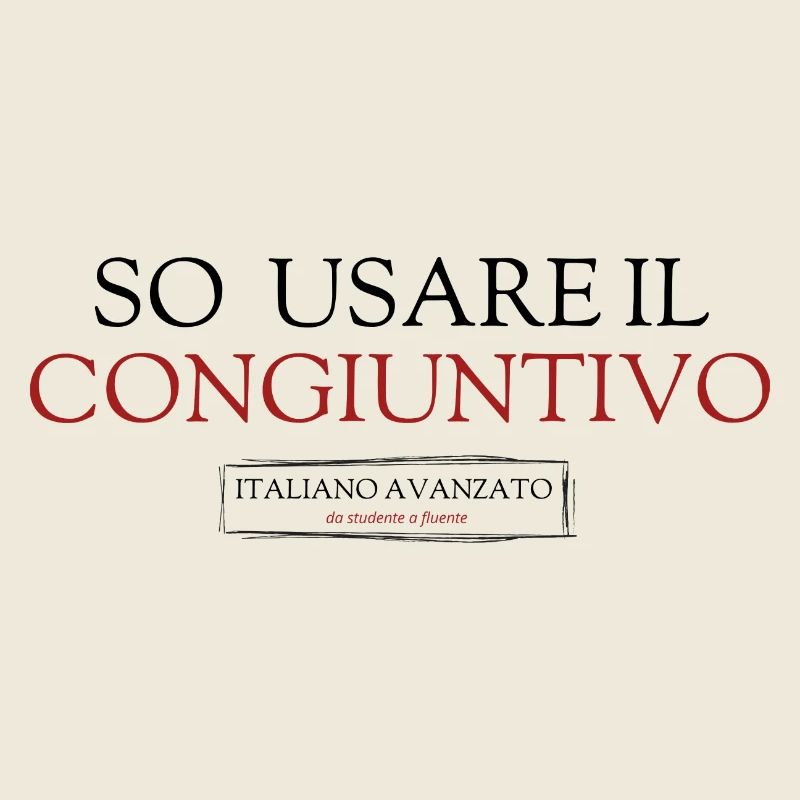 I know how to use the subjunctive