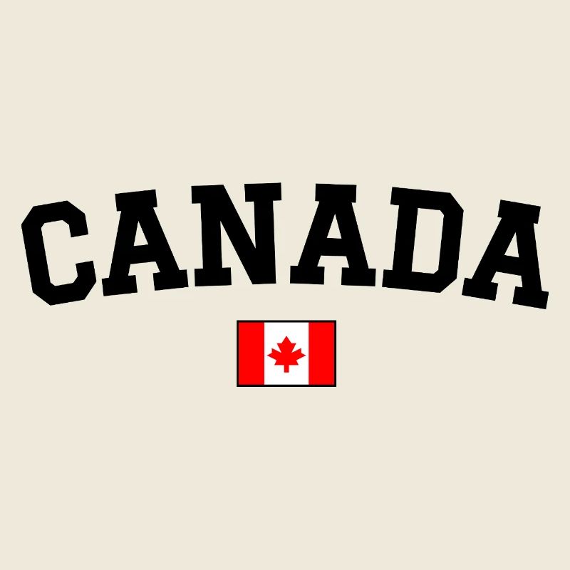 Kanada Flagge Design Schwarz