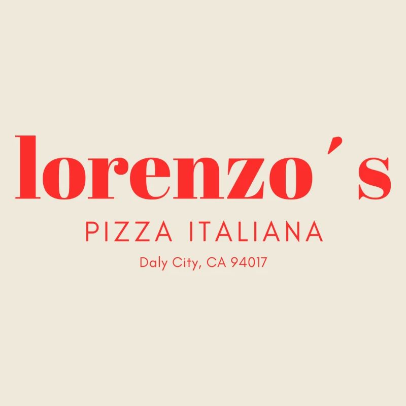 Lettrage de Lorenzo ́s Pizza