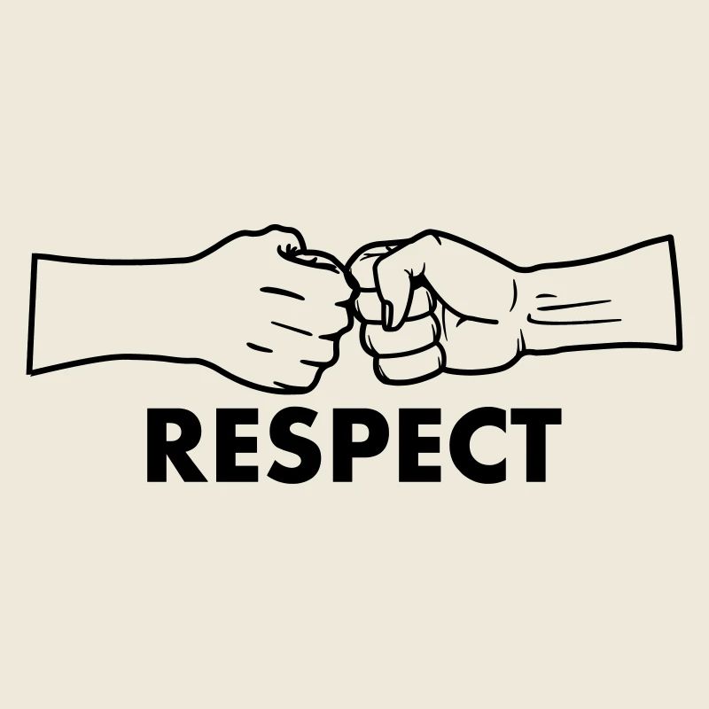 Respect two fists with text 'RESPECT'
