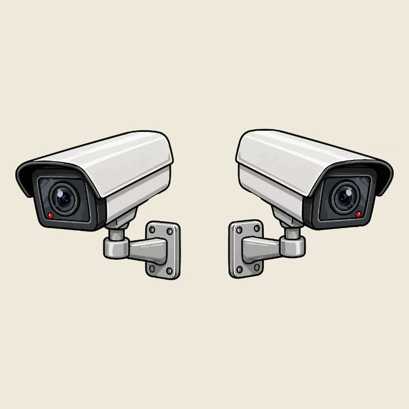 Dual Camera Surveillance Art