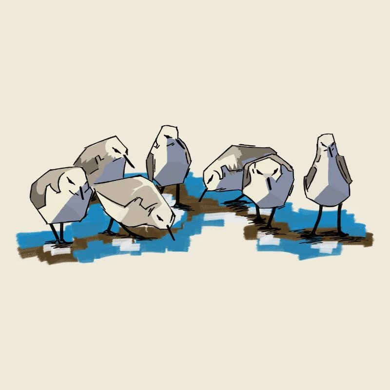 Oiseaux à Waterplas, beaux et joyeux