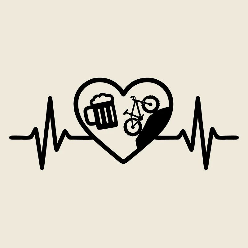 Humour de VTT Heart Beer