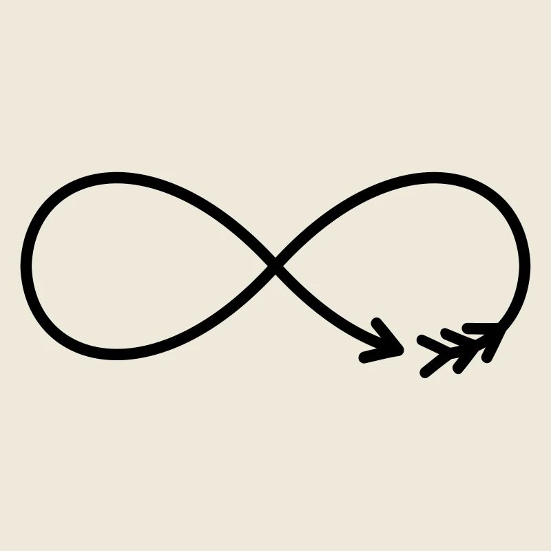 Flèche du Signe de l’Infini Cadeau Amour