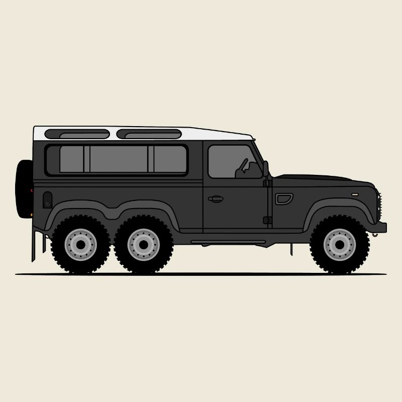 Defender 6x6 Noir
