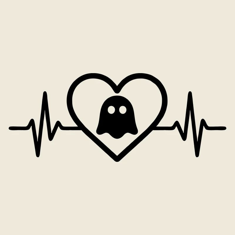 Herz Halloween Geist