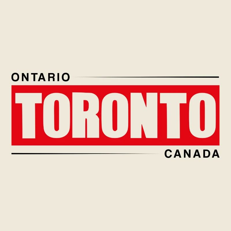 Toronto Bold Red Black Logo
