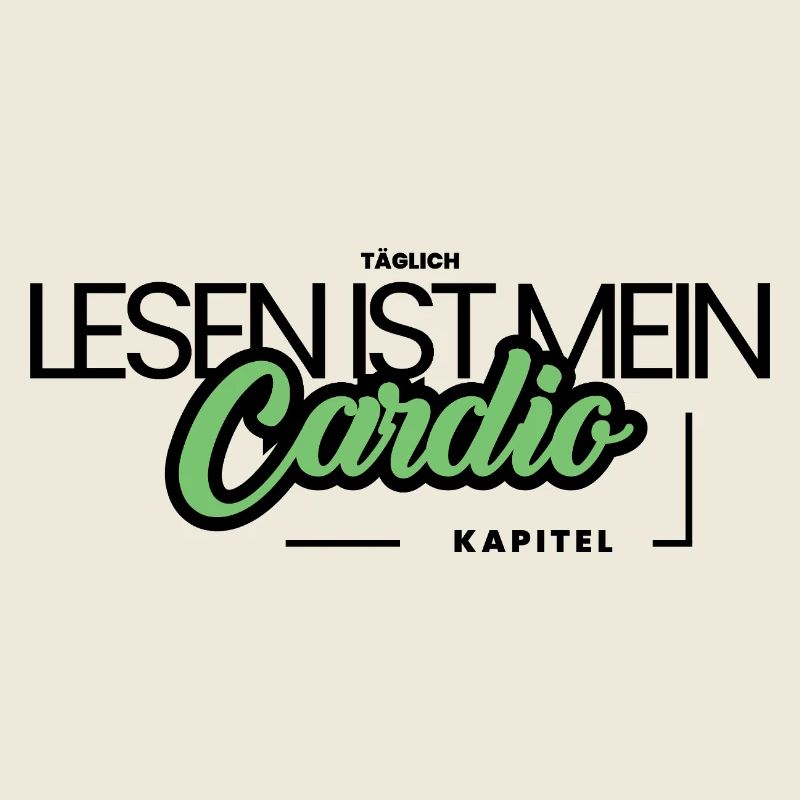 Typographie – La lecture est mon cardio