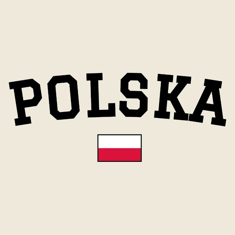 Polen Flagge Design Schwarz