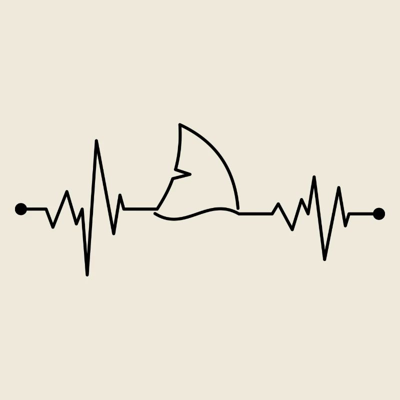 Battement de cœur aileron de requin