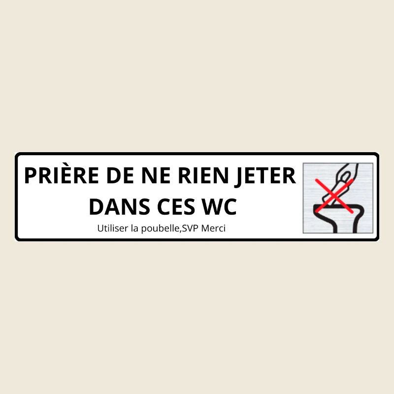 Panneau WC Propreté