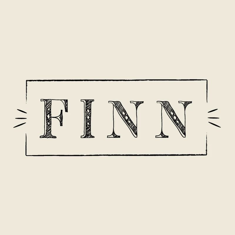 FINN | Boy name in a Frame