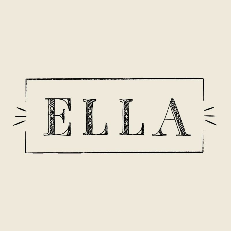 ELLA - nom dans un cadre