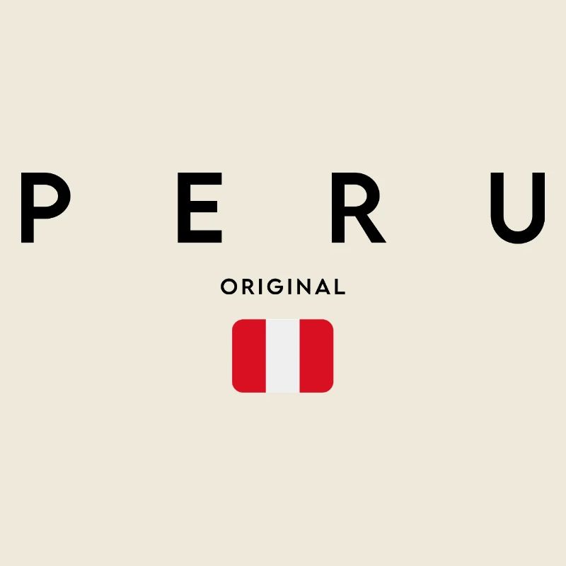 Peruvian pride, minimalist sleek design