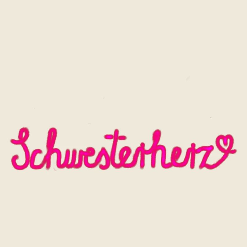 Schwesterherz - Geschenk mit Herz