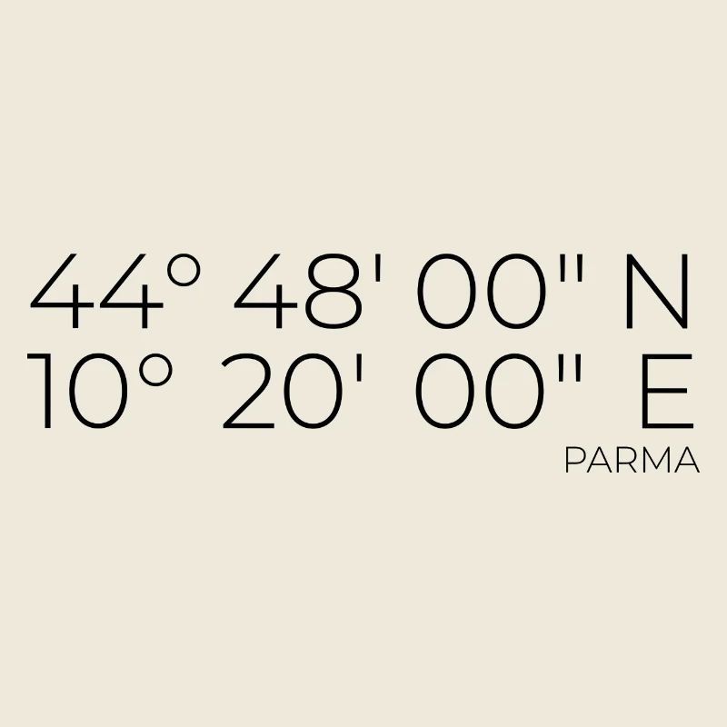 Coordinates Parma, Italy