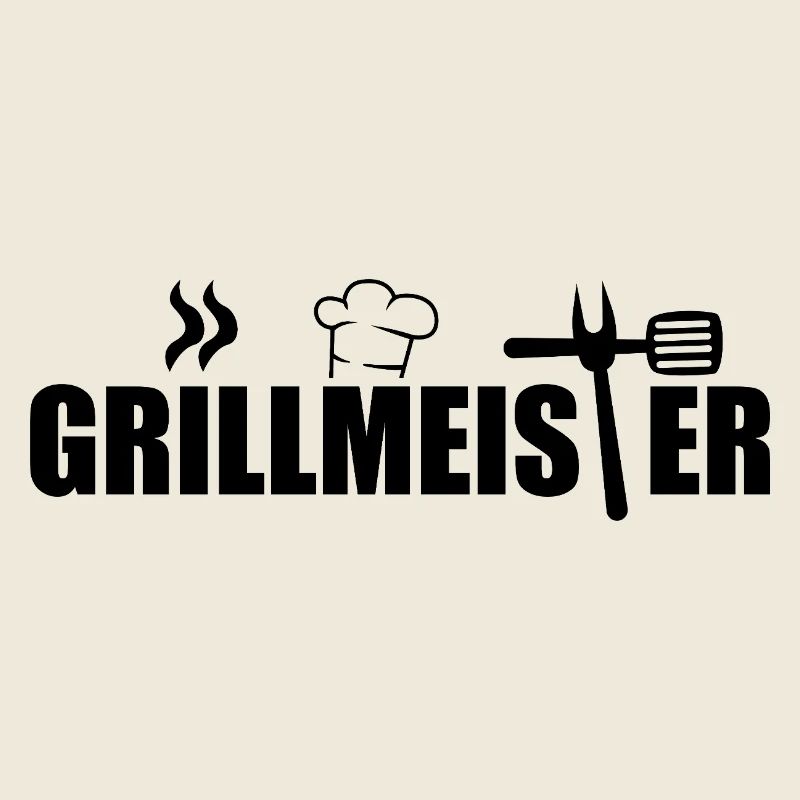 Grill Master BBQ Chef Icon Motif Graphic