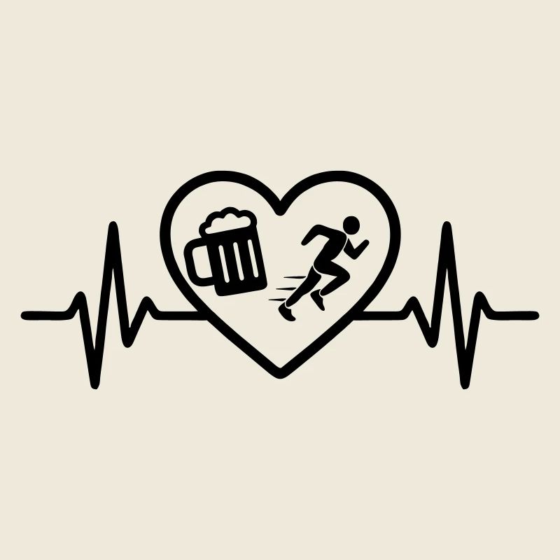 Humour de course de Heart Beer