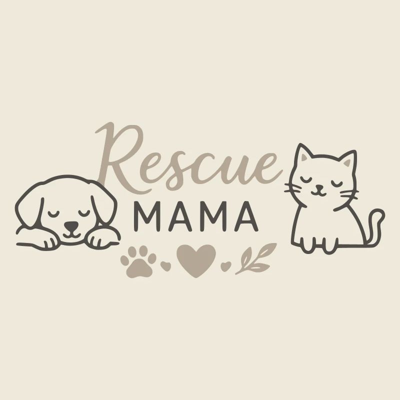 Amour d’animal de la maman sauvée