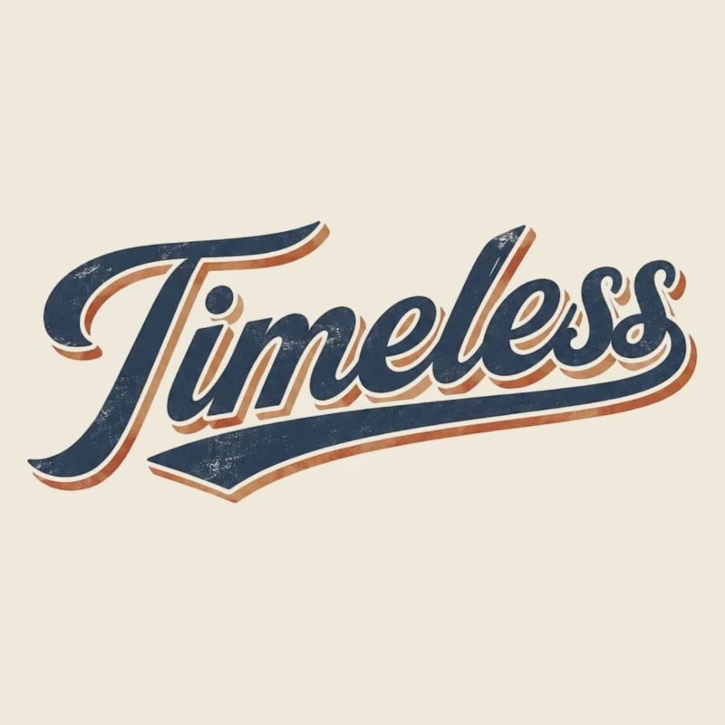 Zeitloses Vintage-Schriftzug