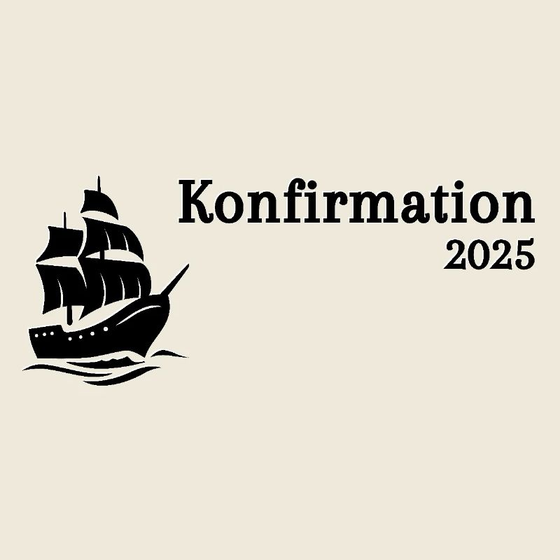Konfirmation 2025 Schiff segelt heran