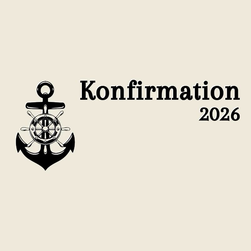 Confirmation 2026 Foi Chrétien Anchor Rudder