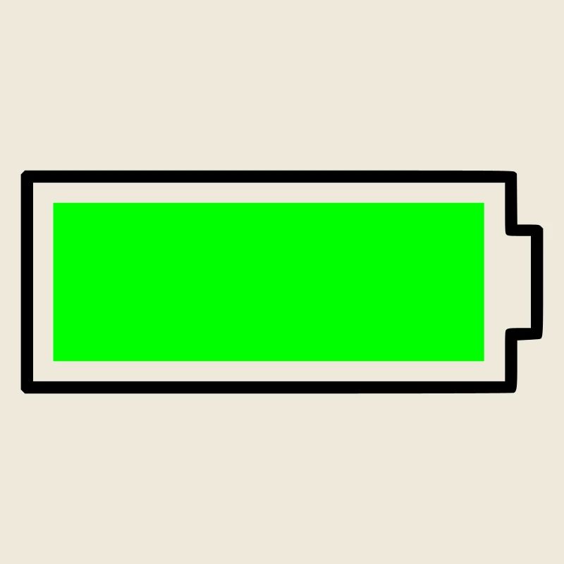 Batterie de conception de bloc vert néon pleine énergie