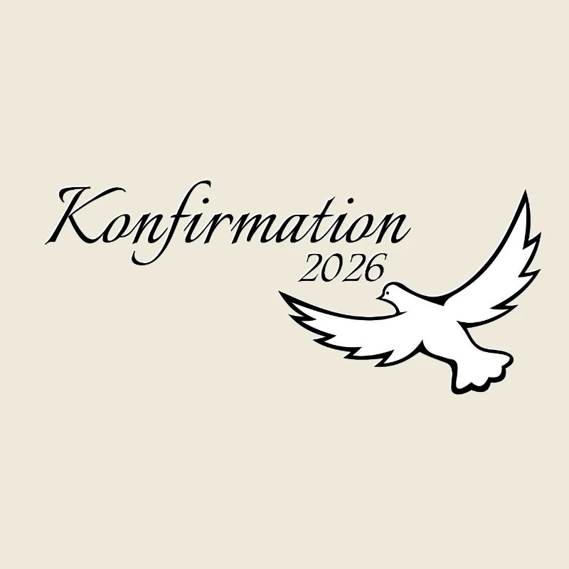 Konfirmation 2026 Geschenkideen Taube auffliegend