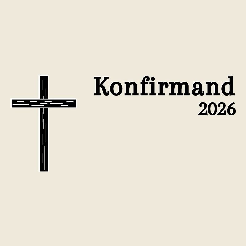 Confirmation 2026 Confirmation Croix en bois simple