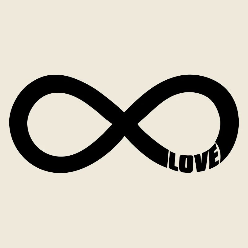 Symbole de l’Amour de l’Infini - Noir