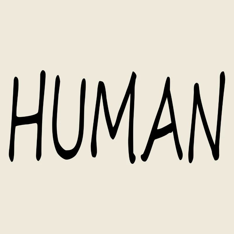 Schriftzug Human LGBT
