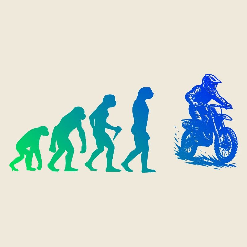 Conception de motocross pleine de caractère