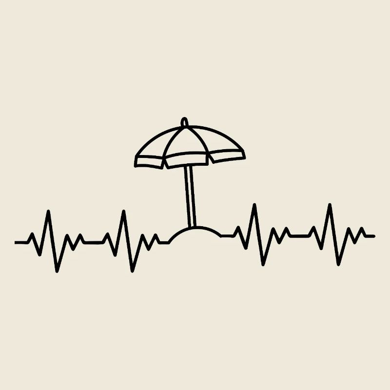 Sonnenschirm EKG Herzschlag