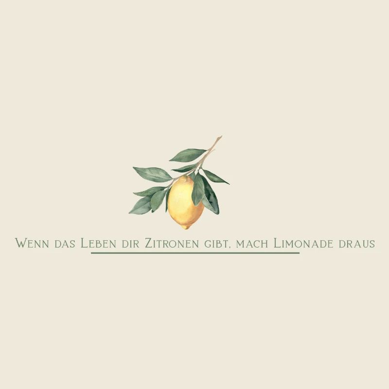 Lemon Saying Vintage Lemonade Design
