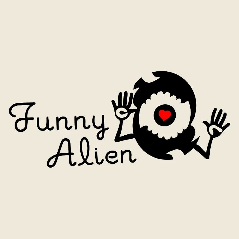 Funny Alien - Black